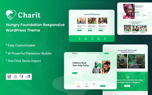 Charit - Hungry Foundation Responsive WordPress Theme theme free